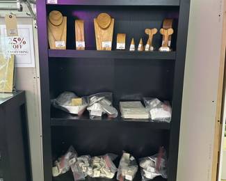 Jewelry display stands, trays, and boxes