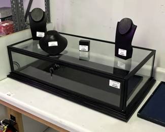 One of two available: Amazing locking Display Case takes full jewelry trays