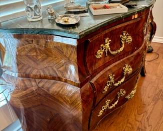 Marble Commode, Steuben Vase,  Lalique, & More