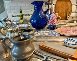 English China + Vintage Pewter