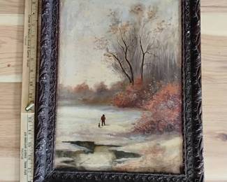 Antique Oil Painting Signed By Artist