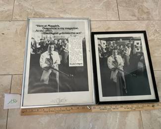 Lot Of Two, Original Photograph And Print Advertisement