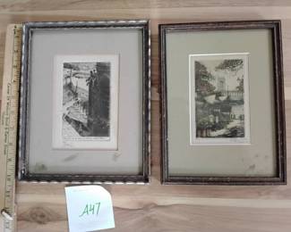 Two Signed Engravings