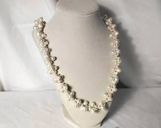 Handcrafted Long Pearl Necklace