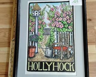 Hollyhock Print
