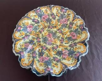 Hand Painted Ceramic Bowl From Portugal