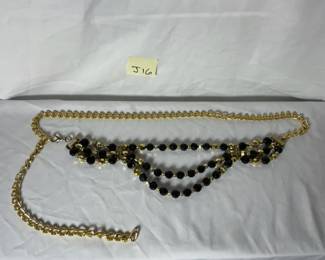 Chain And Bead Belt