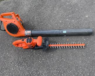 Electric Hedge Trimmer And Leaf Blower
