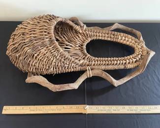 Large Wicker Wall Pocket