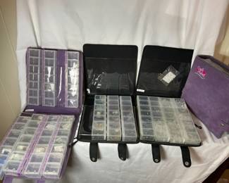 Lot Of Stocked Bead Storage Album Containers
