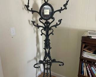 003 Antique Cast Iron Hall Tree