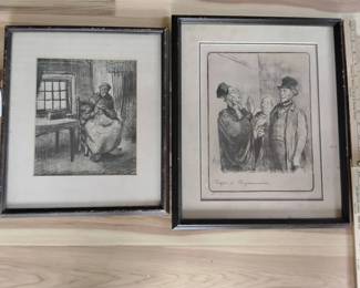 Two Framed Prints, One Signed And Numbered