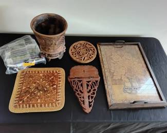 Lot Of Various Handcrafted Decor
