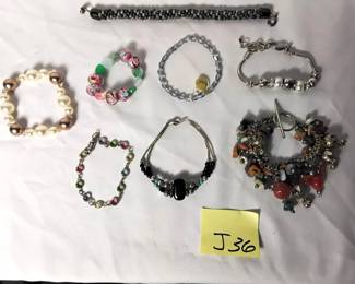Lot Of 8 Bracelets