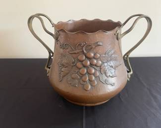 Gesetzl Geschutzt Copper Art Nouveau Pot
