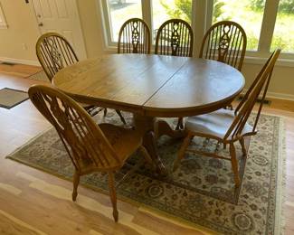 Oval Dining Table And 6 Chairs