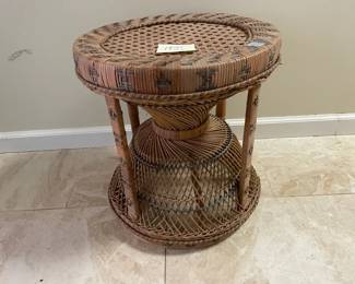 Wicker Side Table