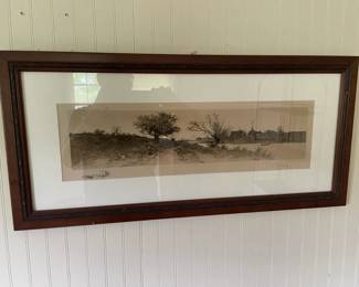 Framed Signed Etching By Ernest C. Rost