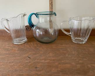 Three Glass Pitchers