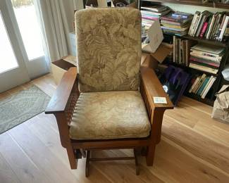 Contemporary Craftsman Style Glider Chair