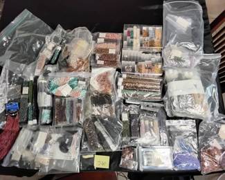 Large Lot Of Miniature Beads For Jewelry Making
