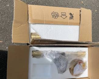 Pair Of Modern Light Fixtures In Boxes
