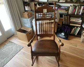 Antique Stick And Ball Style Rocking Chair