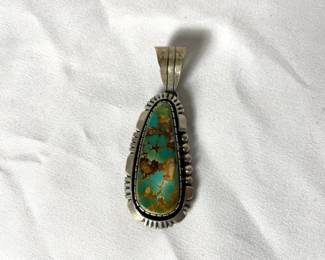 Sterling Silver And Gem Stone Pendant