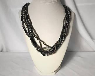 Handcrafted Multistrand Beaded Necklace
