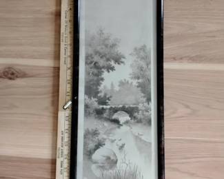 Antique Signed Etching