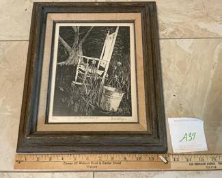 Signed And Numbered Engraving In Frame