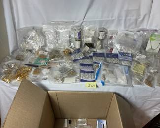 Lot Of Jewelry Making Supplies Including Chains