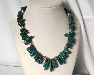 Handcrafted Green Gemstone Necklace