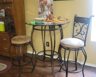 Bar height bistro set
