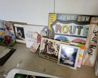 Signs and decor