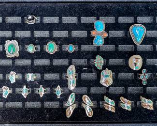 Assorted Southwestern rings