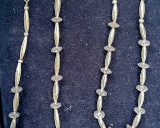 Silver necklaces
