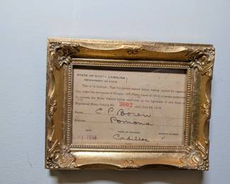 1914 NC Driver's License