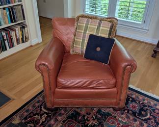 Old Hickory Tannery Leather Arm Chair