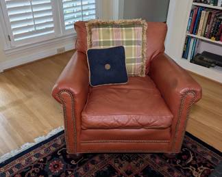 Old Hickory Tannery Leather Arm Chair