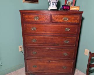 American Hepplewhite Tall Chest