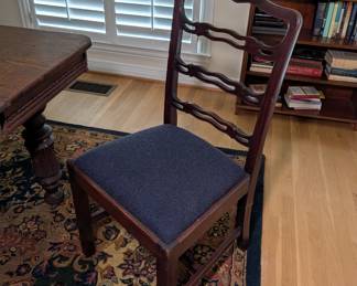 Chippendale Style Ladderback Side Chair (6)