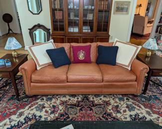Old Hickory Tannery Leather Sofa