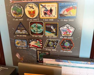Framed x patches from GPS IIR Missions