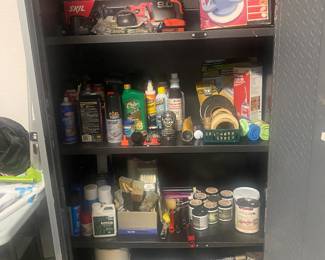 Tools, car products, and paint supplies