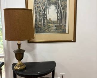 Lamps, Frames, and side tables