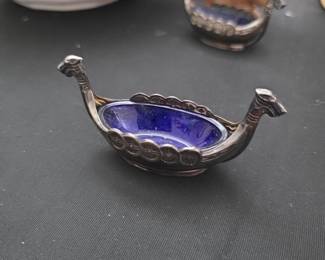 Viking ship sterling silver 