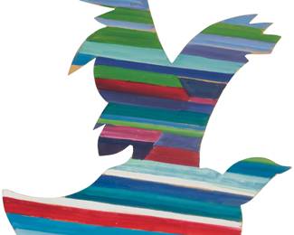 150 Josefina Robirosa (1932-2022) Bird Painted particle board Signed verso: J. Robirosa 35.5" H x 30.75" W x 0.25" D Estimate: $1,000 - $1,500