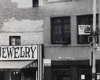 89 David Heath (1931-2016) "Christopher Street and 7th Avenue, New York City," circa 1960 Gelatin silver print on paper From the edition of unknown size Signed in ink along the lower portion of the left margin: Dave Heath; titled by repute; inscribed in pencil along the verso of the lower margin edge, possibly in another hand: "Photograph NYC ca 1960 Print same;" with additional numeric pencil notations on the verso of the margin corners, presumably by several owners, dealers, or framers Image: 9.75" H x 6.5" W; Sheet: 10" H x 8" W Estimate: $1,000 - $1,500