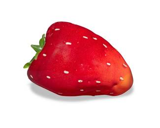 60 Flora C. Mace (b. 1949) & Joey Kirkpatrick (b. 1952) A blown glass strawberry, late 20th century Unsigned 7.375" H x 9.875" W x 7.75" D Estimate: $800 - $1,200